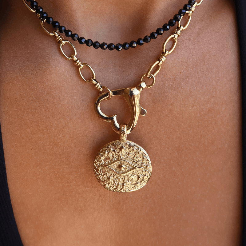 Athena Evil Eye Charm (Gold)