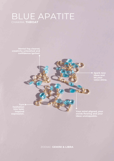 Blue Apatite Petite Droplet