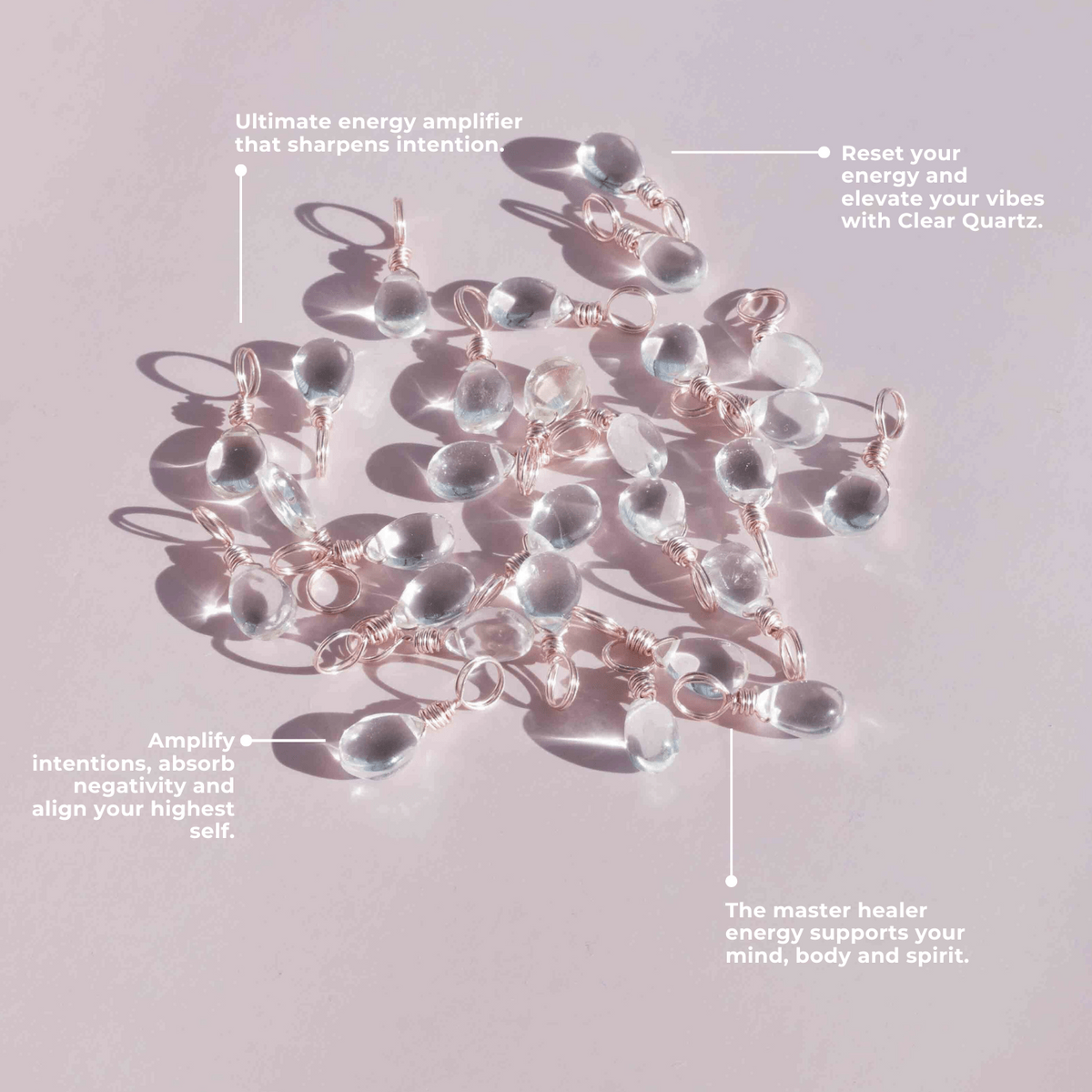 Clear Quartz for a Clear Mind - Crystal Charm