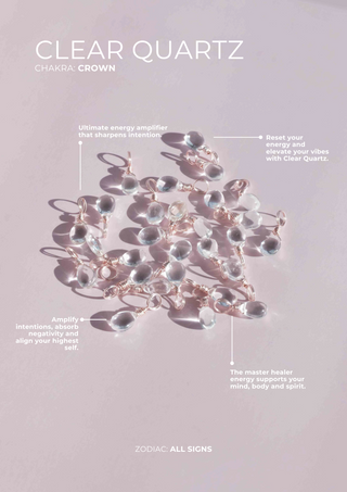 Clear Quartz Droplet - April Birthstone