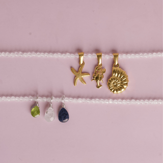 Moonstone Crystal Beaded Necklace