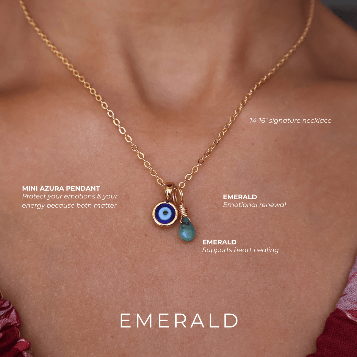 Protection Bundle: Evil Eye Charm + Crystal Charm + Necklace