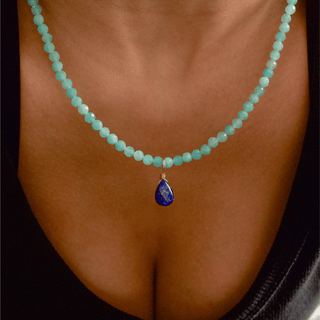 Say It Out Loud Bundle: Crystal Charm + Necklace (Speak Your Truth)