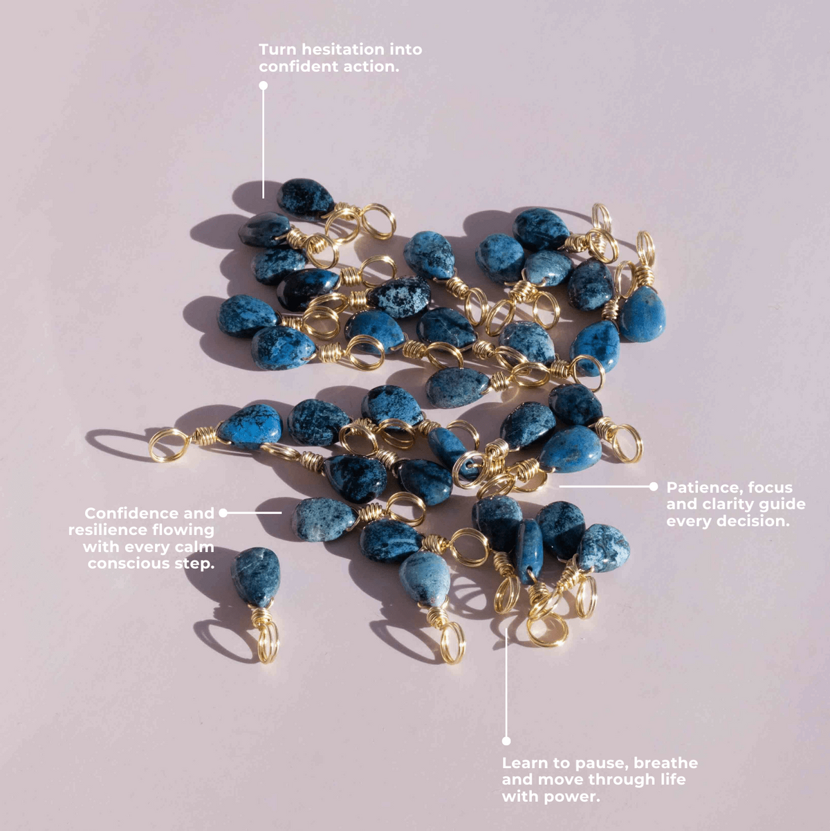 Dumortierite to Stay Focused - Crystal Charm