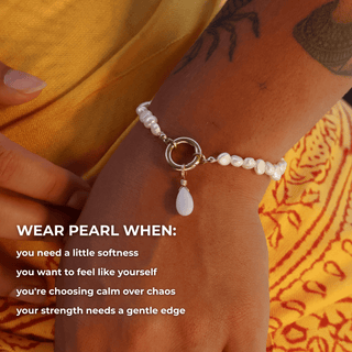 Pearl Charm Bracelet