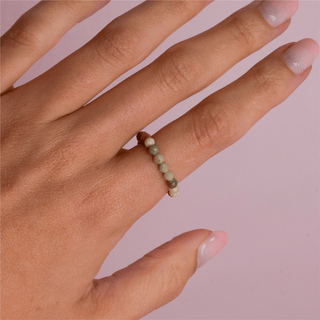 Ocean Jasper for Joy | Crystal Beaded Ring