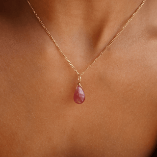 Milky Ruby for Passion - Crystal Charm