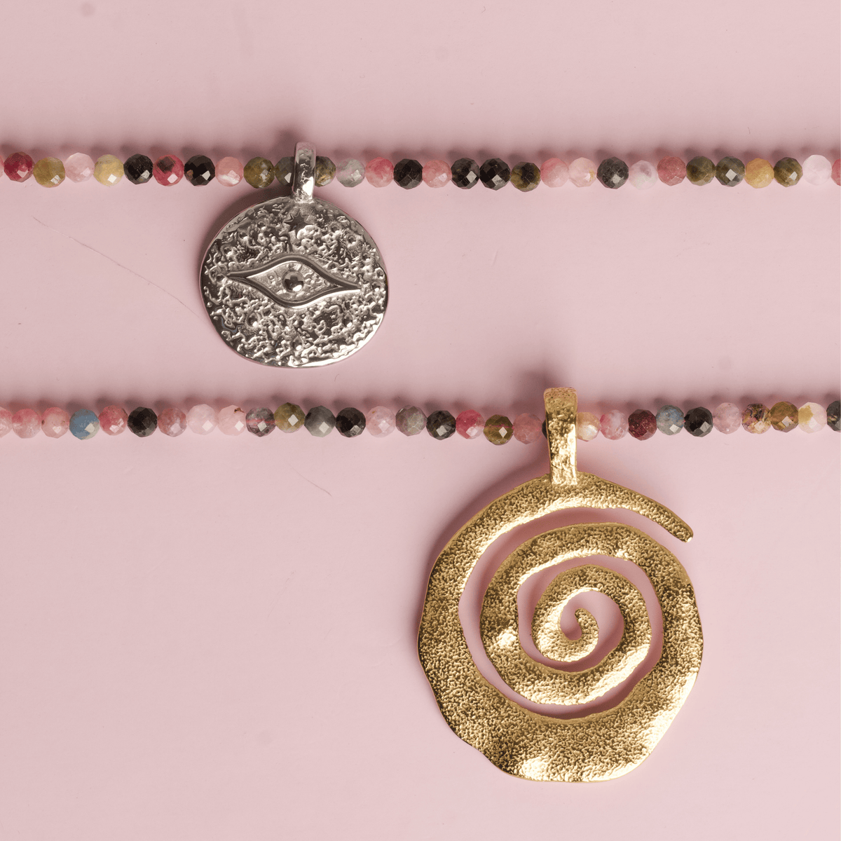 Mixed Tourmaline for Self Care - Crystal Beaded Necklace