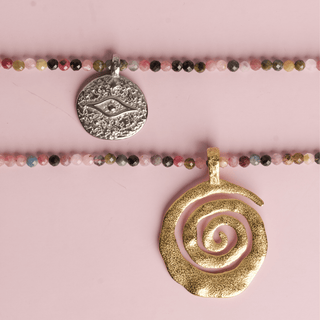 Mixed Tourmaline for Self Care - Crystal Beaded Necklace