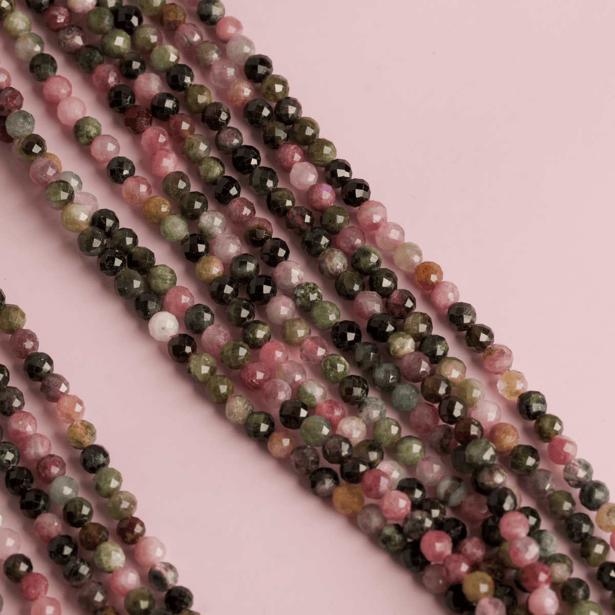 Mixed Tourmaline for Self Care - Crystal Beaded Necklace