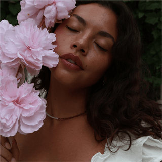 Ruby and Moonstone Beaded Necklace