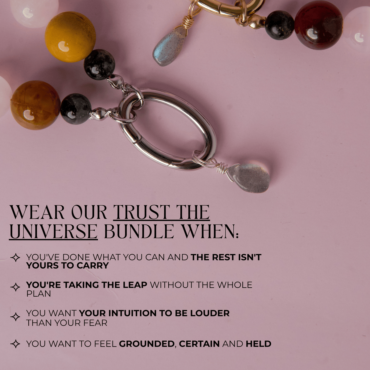 Trust the Universe Bundle: Labradorite + Grounded Necklace (Change)