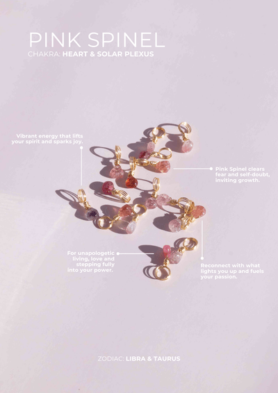 Pink Spinel Petite Droplet