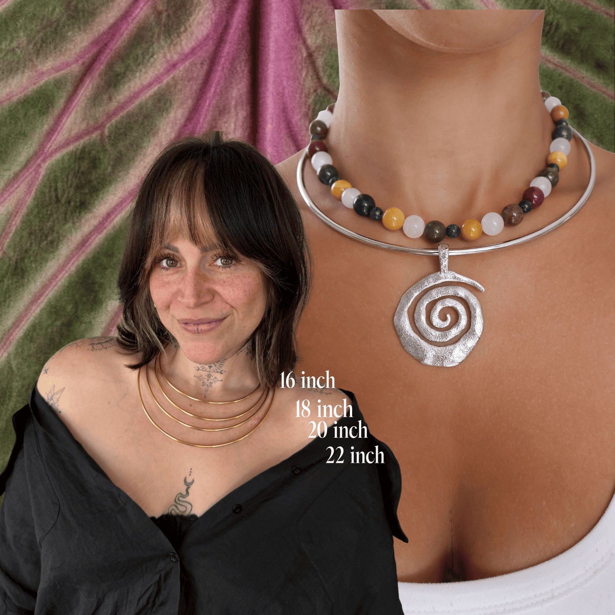 Cuff Charm Necklace