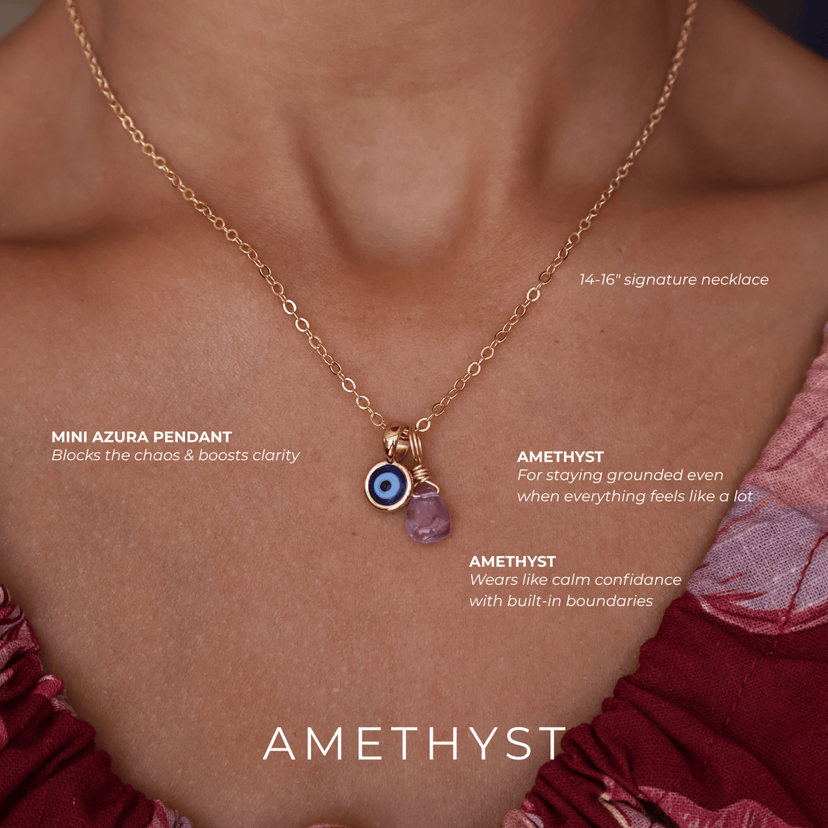 Protection Bundle: Evil Eye Charm + Crystal Charm + Necklace