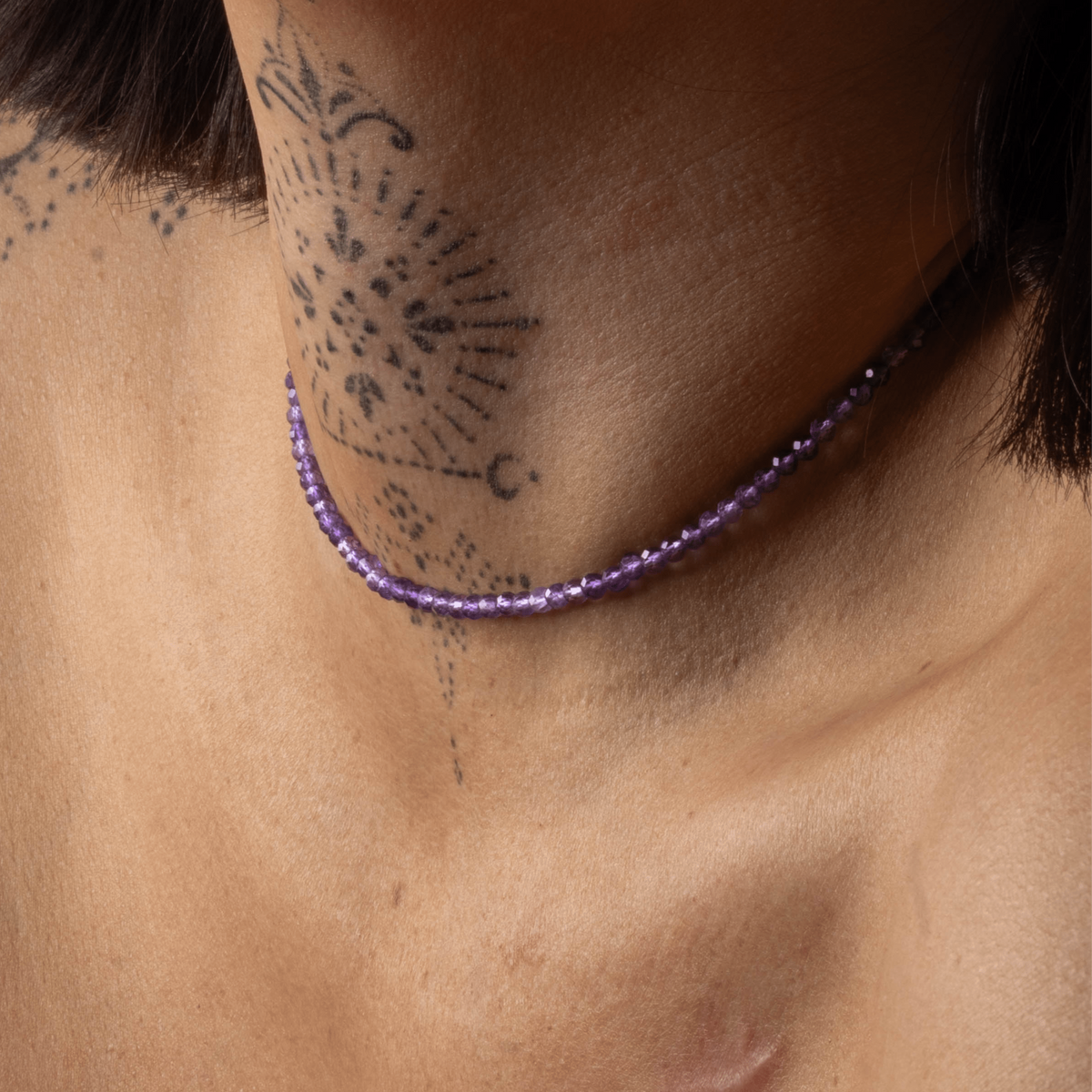 Amethyst for Inner Peace - Crystal Beaded Necklace