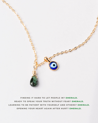 Emerald Petite Droplet - May Birthstone
