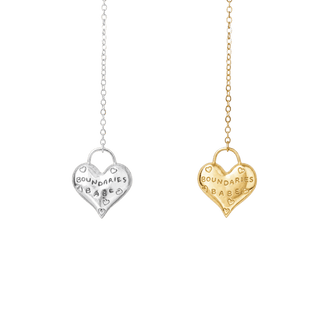 Boundaries Babe Heart Charm