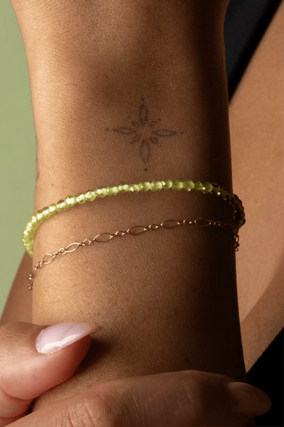 Peridot Beaded Bracelet