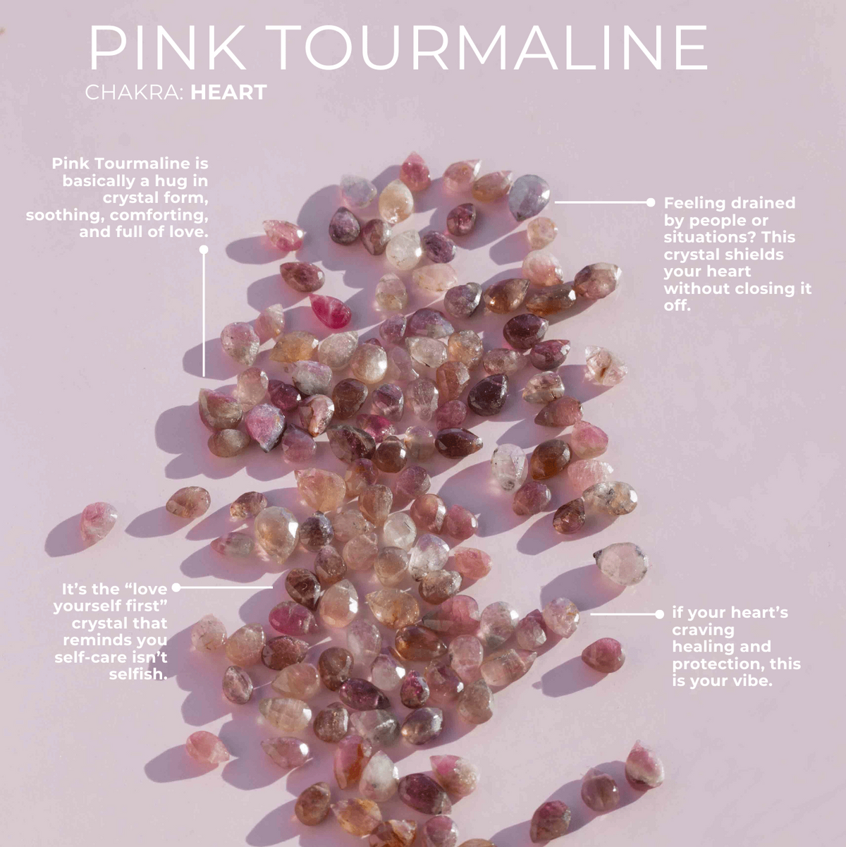 Pink Tourmaline to Heal Your Heart - Crystal Charm