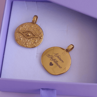 Athena Evil Eye Charm (Gold)
