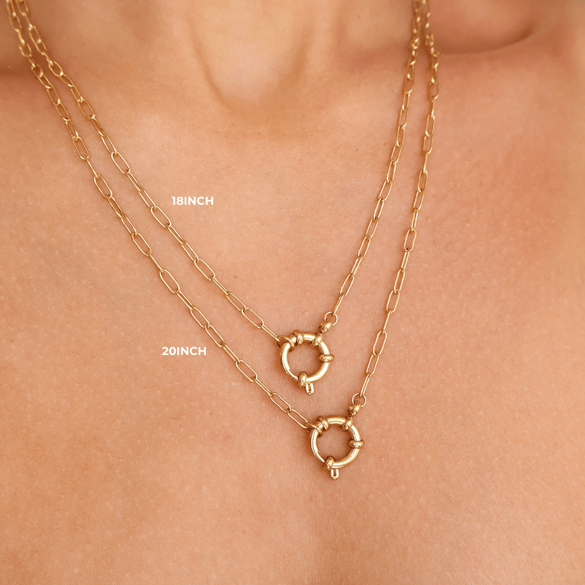 Paperclip Charmed Necklace
