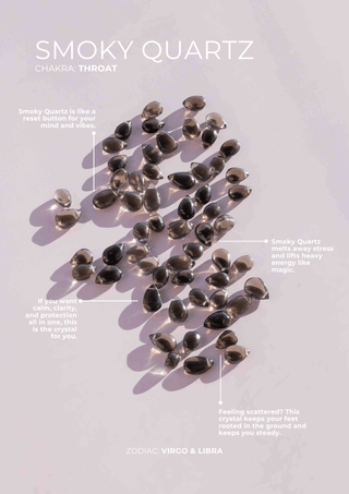 Smoky Quartz Droplet