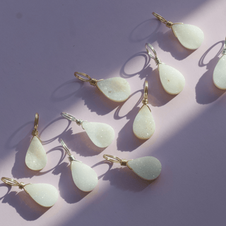 Druzy Quartz to Balance Emotions - Crystal Charm