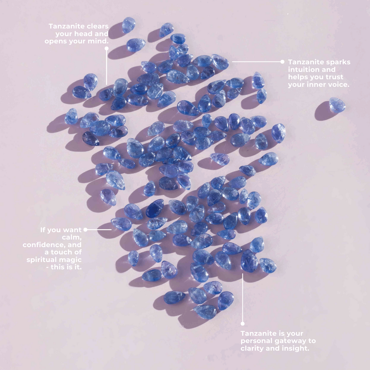 Tanzanite for Higher Insight - Crystal Charm