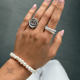 Calm Mind Club Bundle | Moonstone Ring + Aquamarine Ring