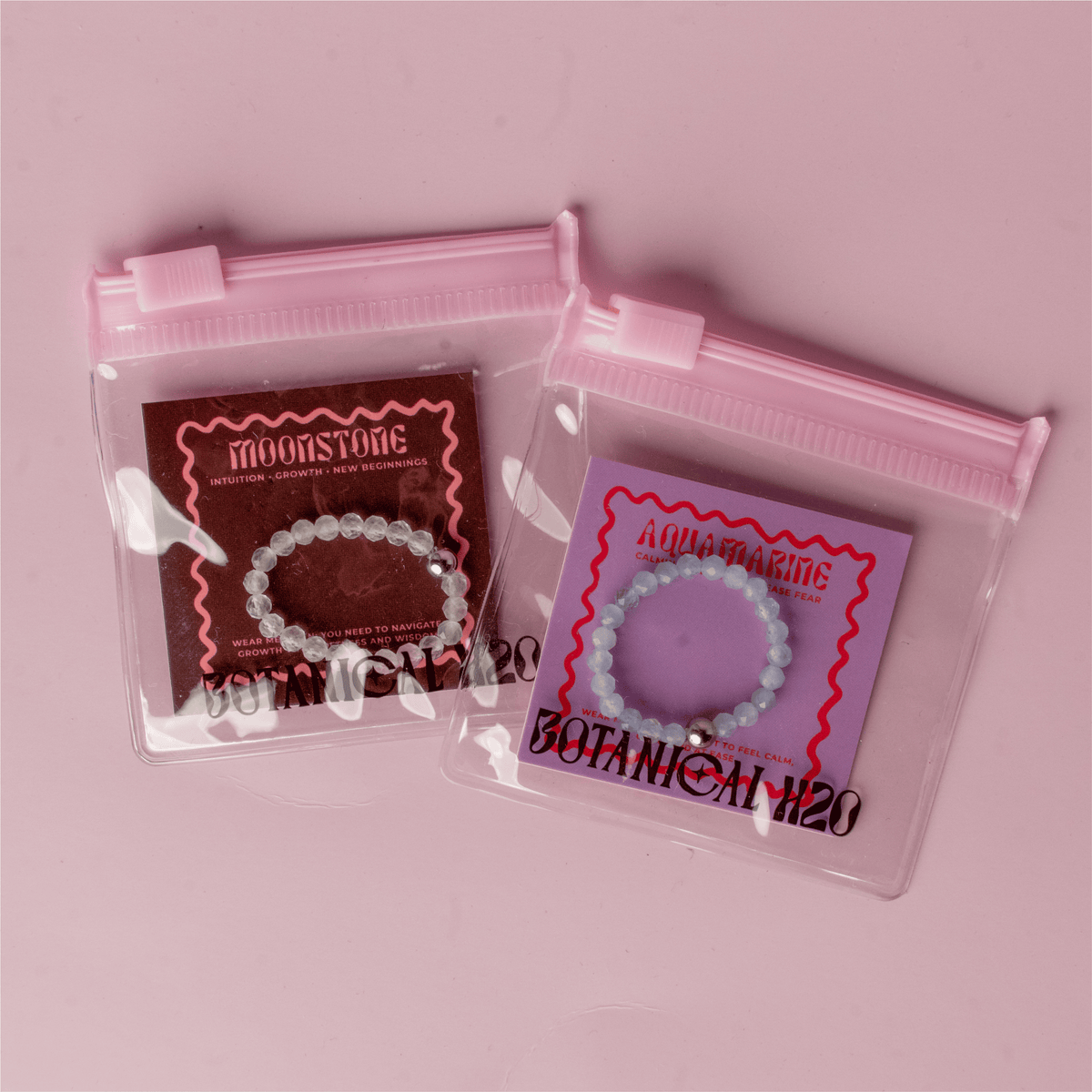 Calm Mind Club Bundle | Moonstone Ring + Aquamarine Ring