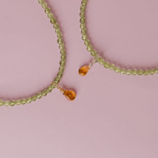 Lucky Girl Era Bundle: Crystal Charm + Necklace (Abundance)