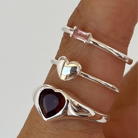 Cupid Puffy Heart Ring