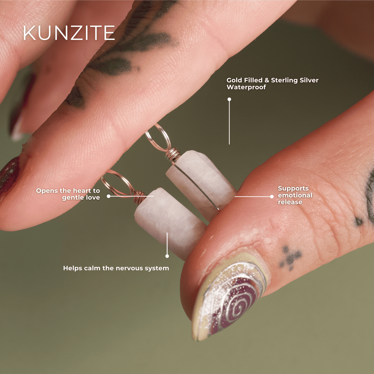 Kunzite for Compassion - Crystal Charm