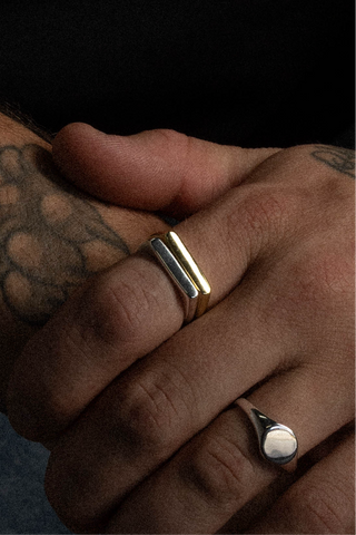 Asteria Bar Ring - Engravable, Sterling Silver