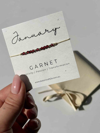 Adjustable Birthstone Bracelet