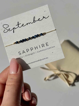Adjustable Birthstone Bracelet