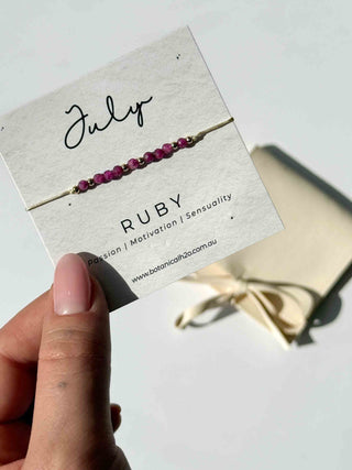 Adjustable Birthstone Bracelet