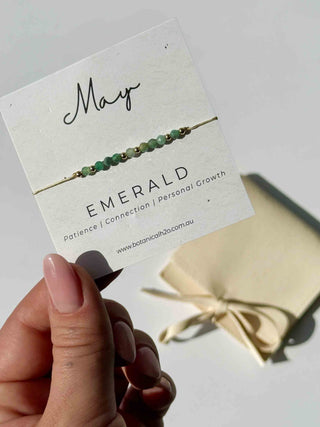 Adjustable Birthstone Bracelet