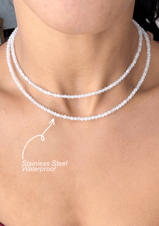 Moonstone Beaded Necklace