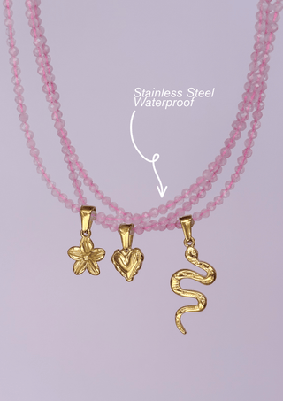 Rose Quartz Beaded Necklace