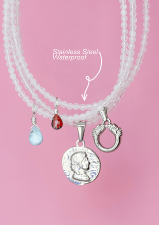 Moonstone Beaded Necklace