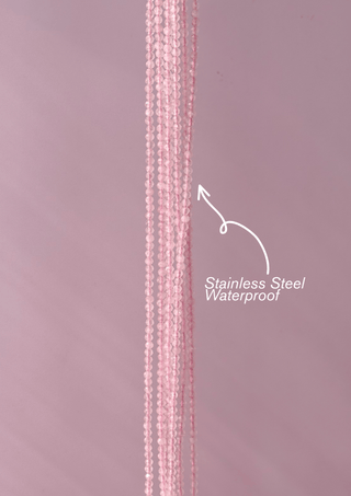 Rose Quartz Beaded Necklace