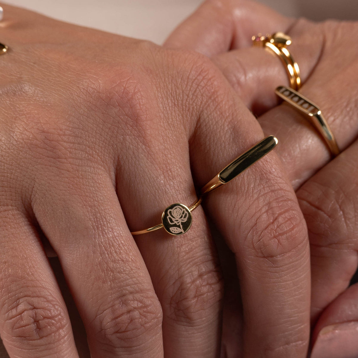 Amity Round Ring - Engravable