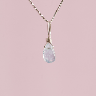 Aquamarine to Stress Less - Crystal Charm