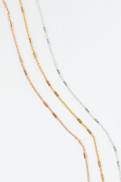 Juni Chain Necklace - 14K Rose Gold Plated