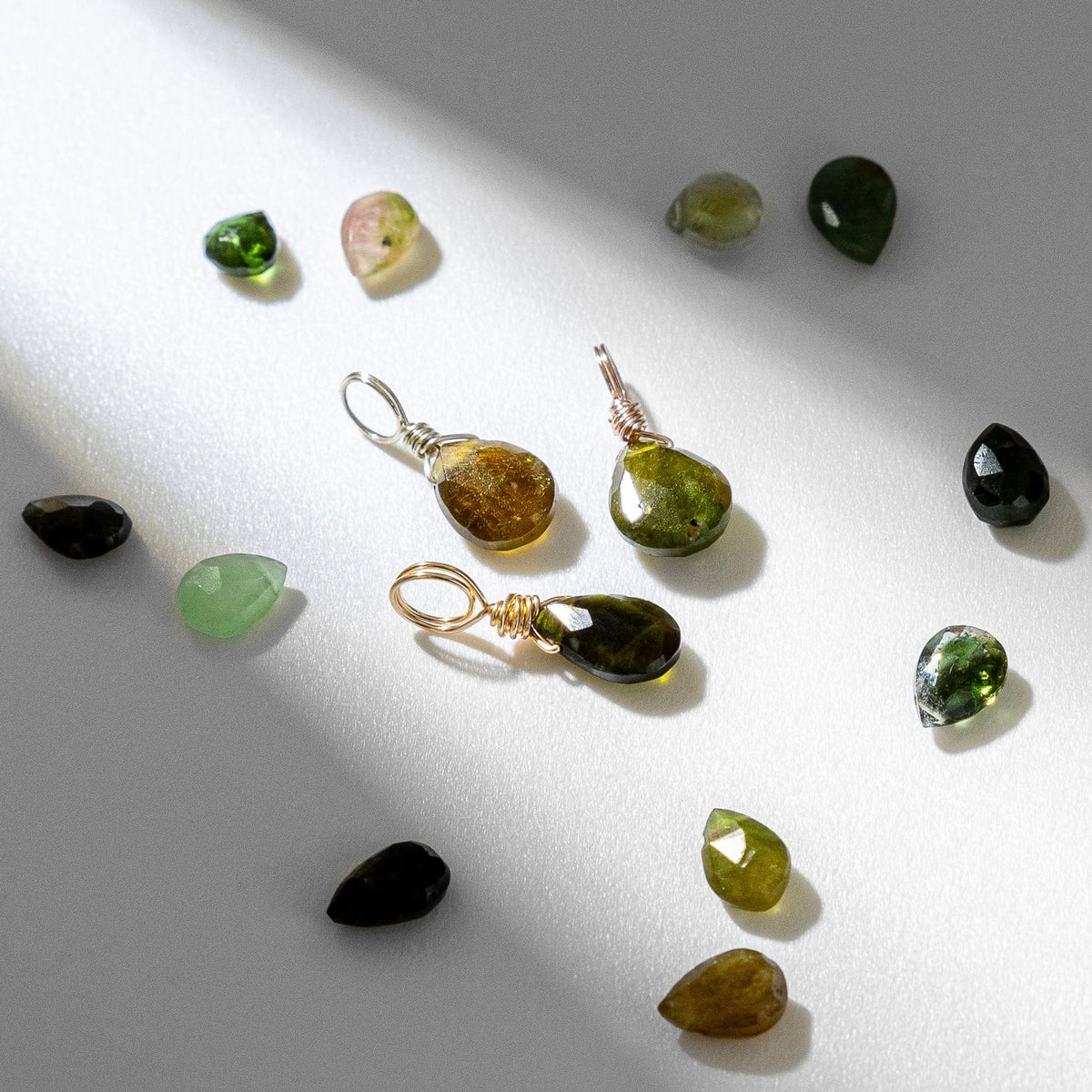Green Tourmaline Personal Growth - Crystal Charm