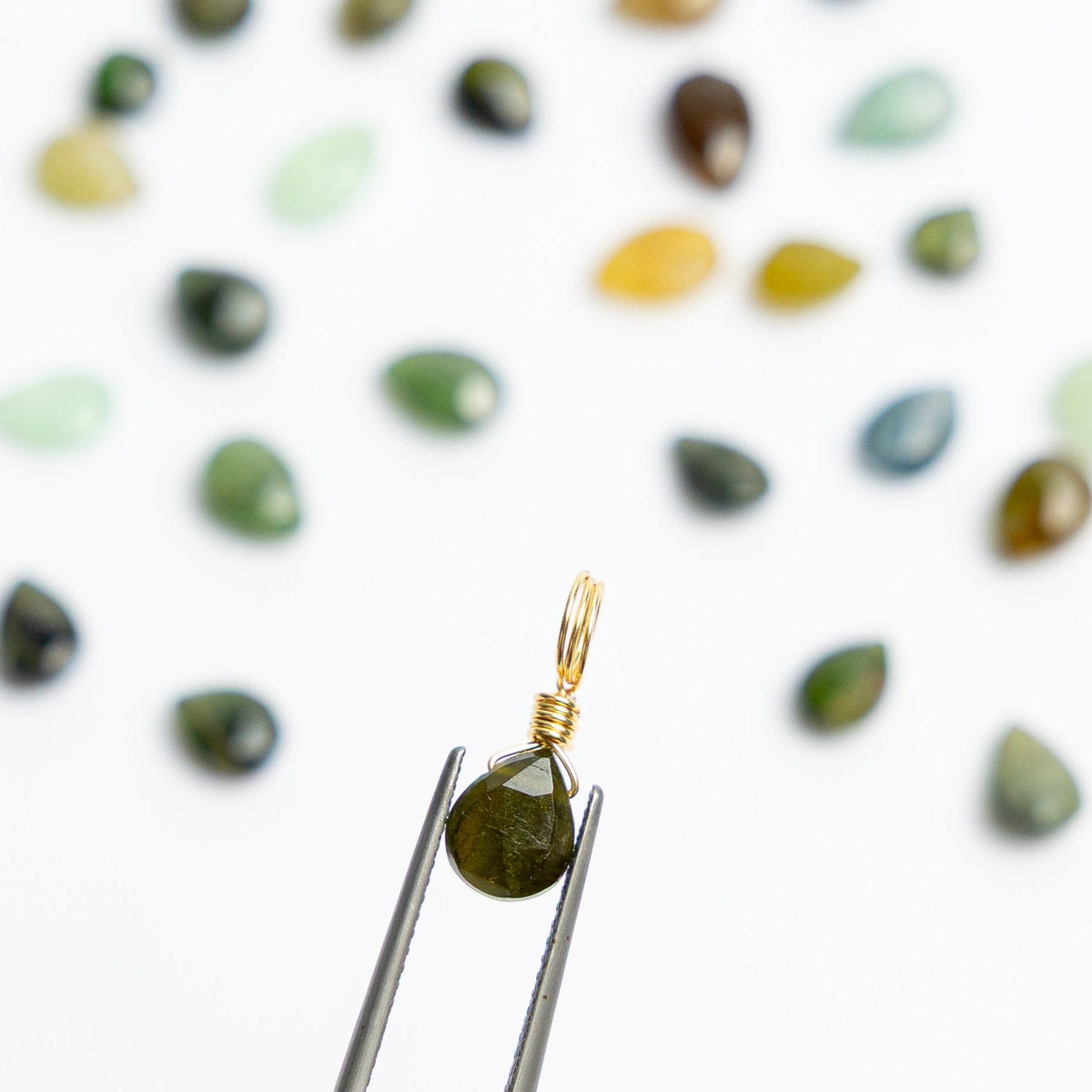 Green Tourmaline Personal Growth - Crystal Charm