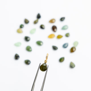 Green Tourmaline Droplet- Limited Stock