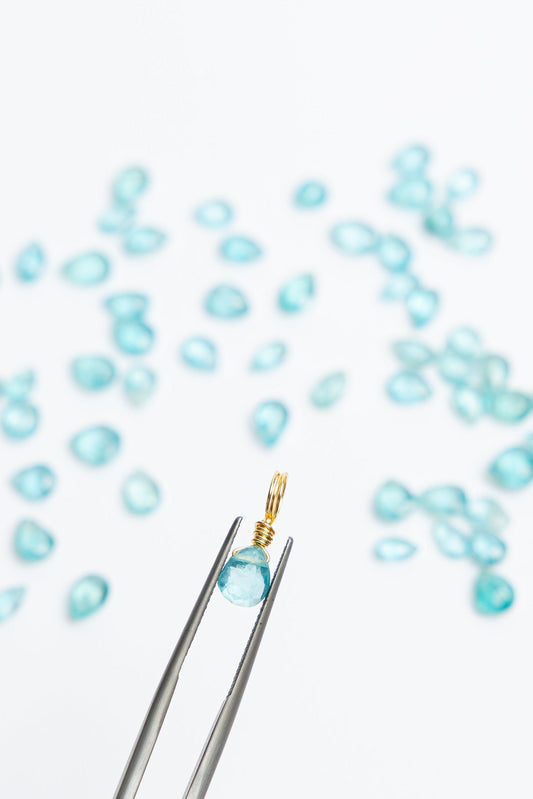 Blue Apatite Petite Droplet